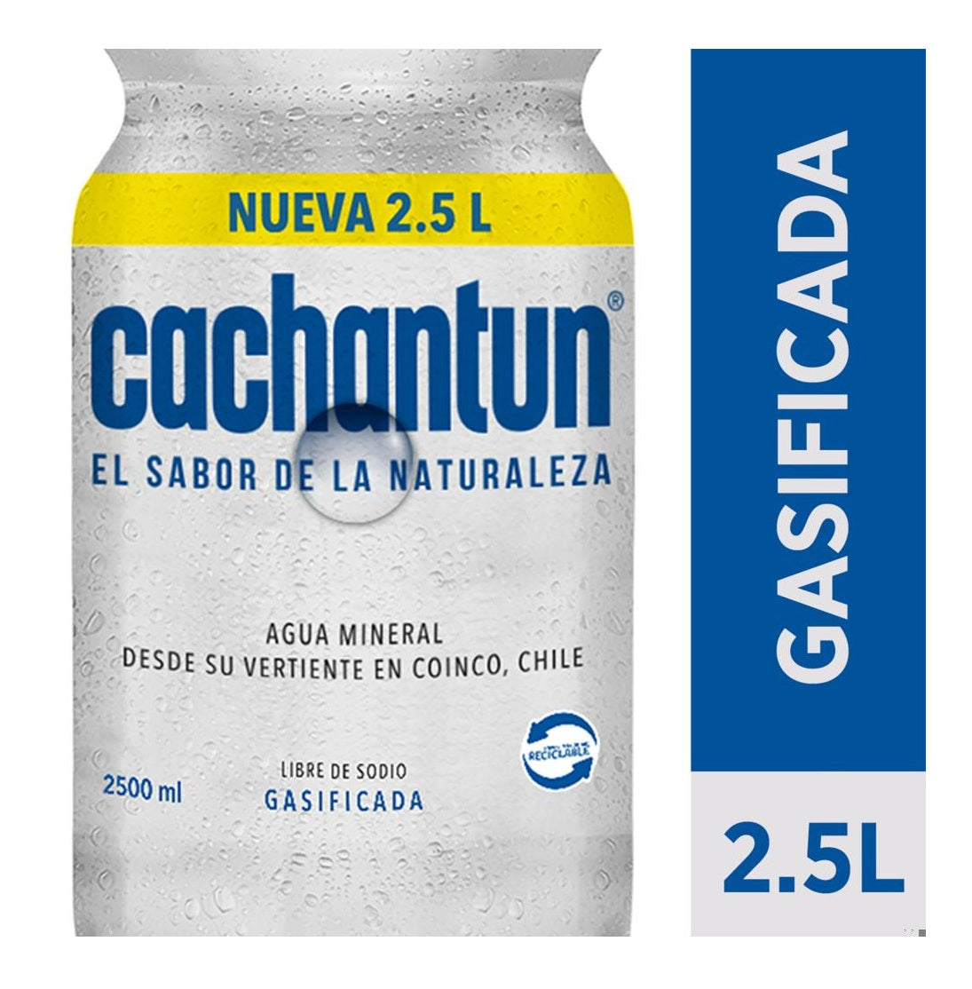 AGUA CACHANTUN CON GAS 2,5L