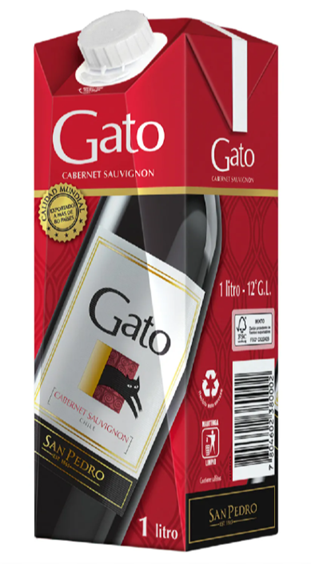 VINO EN CAJA GATO CABERNET SAUV. 1L