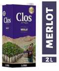 VINO EN CAJA CLOS DE PIRQUE MERLOT 2L