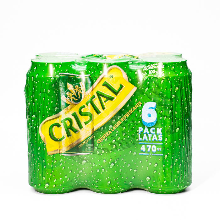 CERVEZA CRISTAL 470ml (6 PACK)