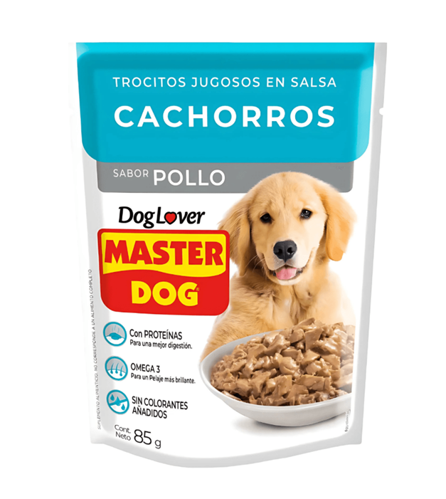 SOBRE MASTER DOG CACHORRO POLLO 100 GR